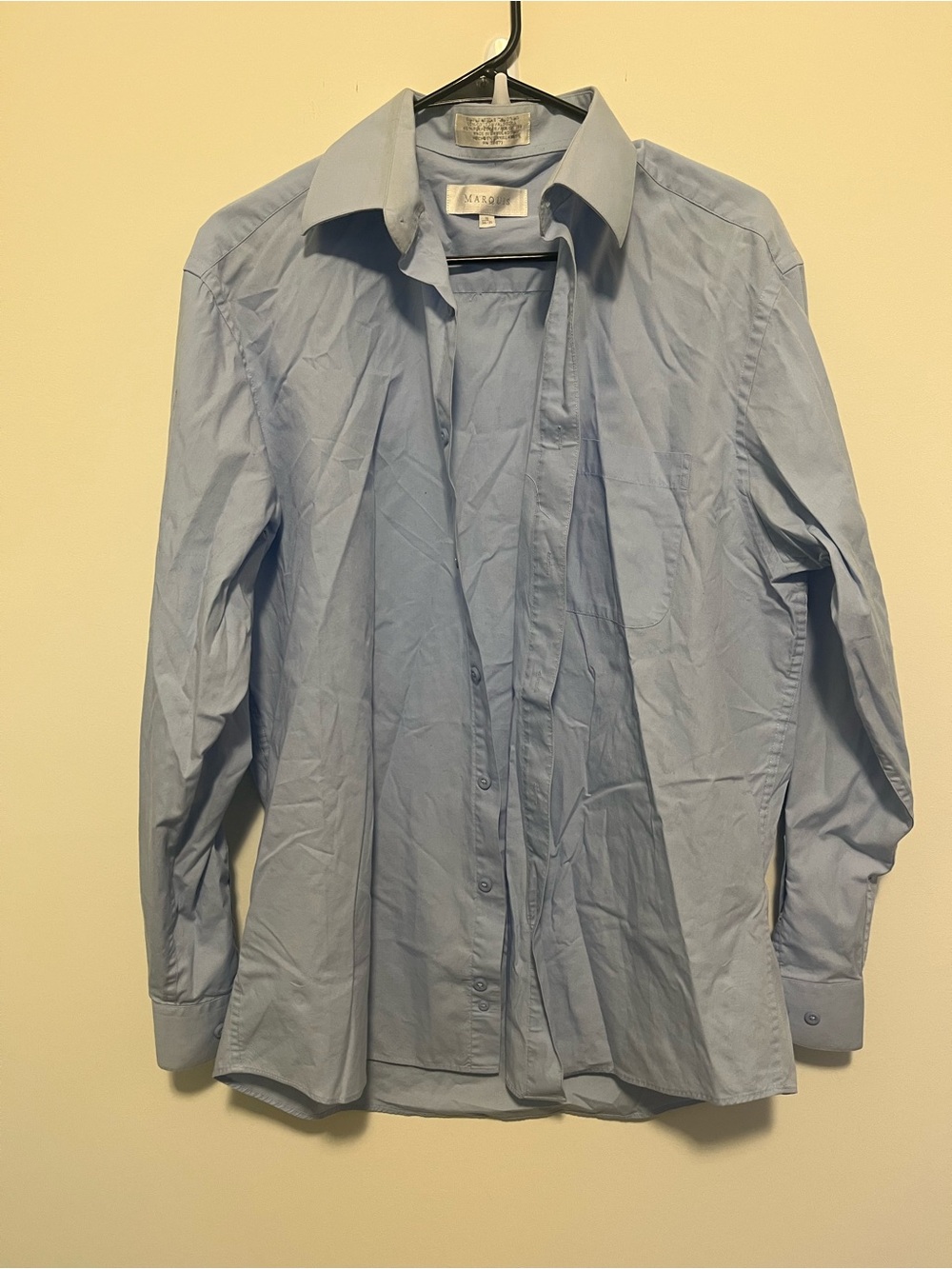 Marquise Light Blue Men's Dress Shirt - Button Front Collared